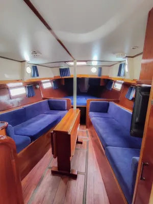 Staal Zeilboot Unter Elbe Motorsailer Foto 28