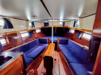 Staal Zeilboot Unter Elbe Motorsailer Foto 35