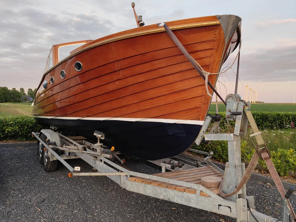 Holz Motorboot Storebro Solo Ruff 25