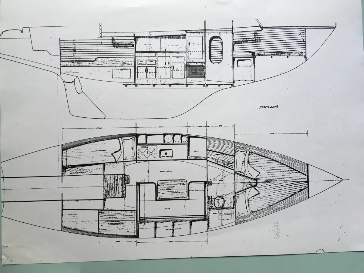 Polyester Segelboot Trintella II