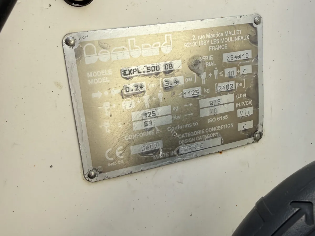 Polyester RIB Bombard DB500