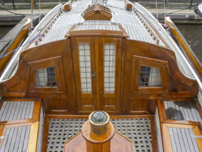 Staal Zeilboot Zeeschouw Platbodem Foto 15