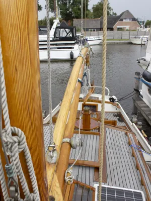 Staal Zeilboot Zeeschouw Platbodem Foto 25