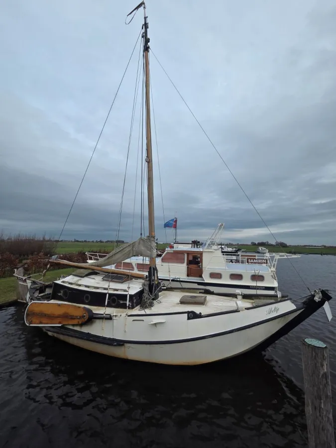 Stahl Segelboot Schokker 945