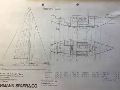 Polyester Sailboat Narval 38 Photo 28