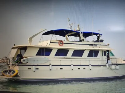 Polyester Motorboot Hatteras 72 Foto 4