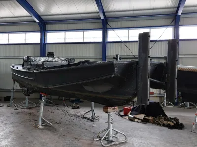 Aluminum Werkboot BEB Duwboot Foto 9