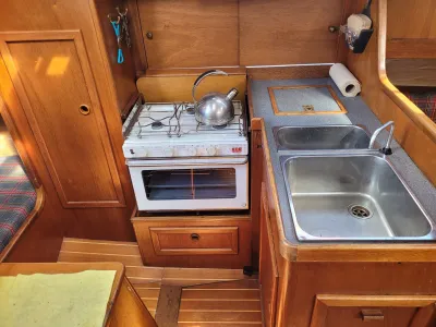 Hout Zeilboot Van de Stadt Strooker 900 Foto 7