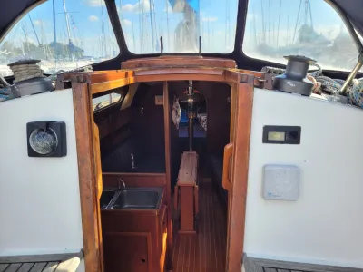 Hout Zeilboot Van de Stadt Strooker 900 Foto 11