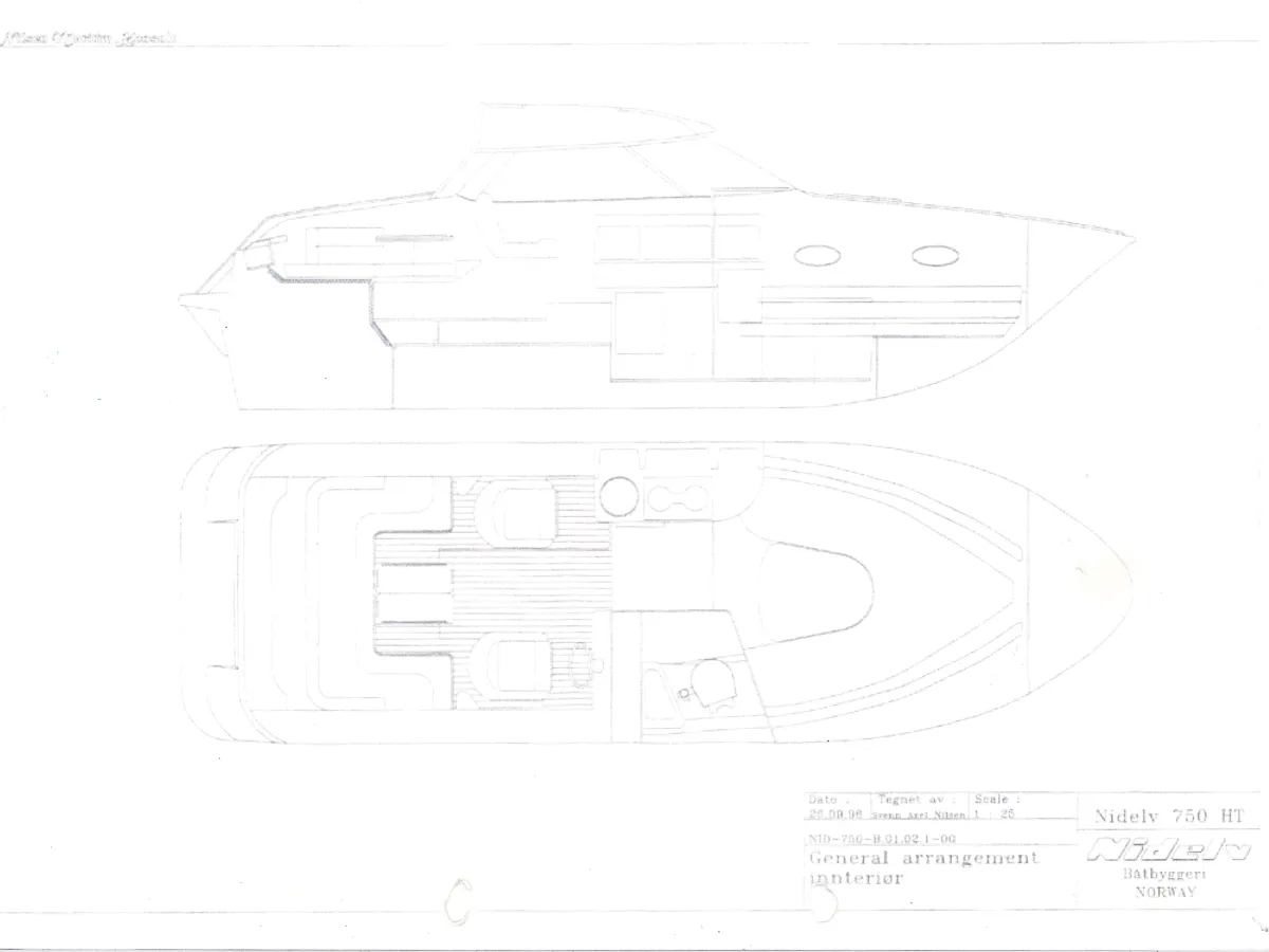 Polyester Bateau rapide Nidelv 750HT