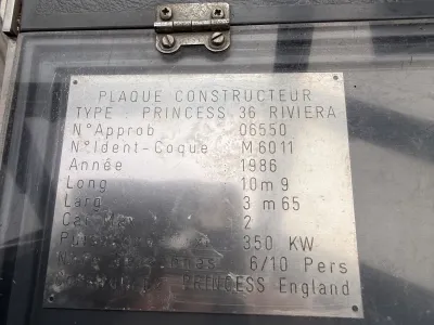 Polyester Motorboot Princess 36 Riviera Foto 32