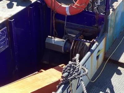 Staal Werkboot Kraanschip SB 24 Foto 43