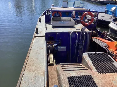 Staal Werkboot Kraanschip SB 24 Foto 84