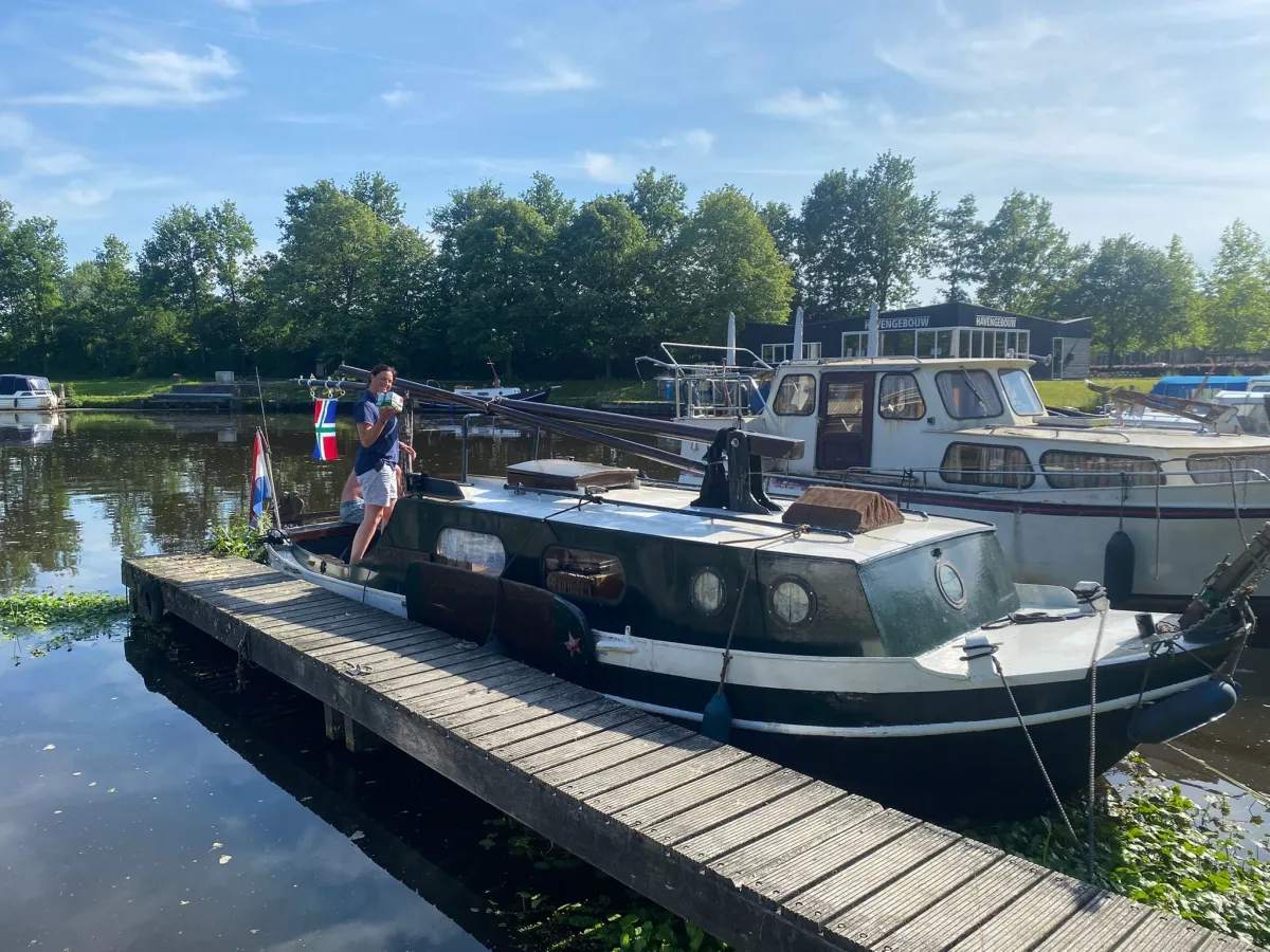 Stahl Segelboot Flachbodenboot Rietaak