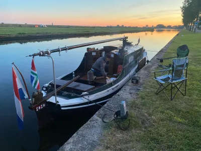 Stahl Segelboot Flachbodenboot Rietaak Foto 4