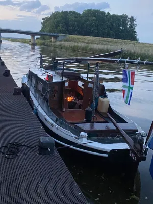 Stahl Segelboot Flachbodenboot Rietaak Foto 9