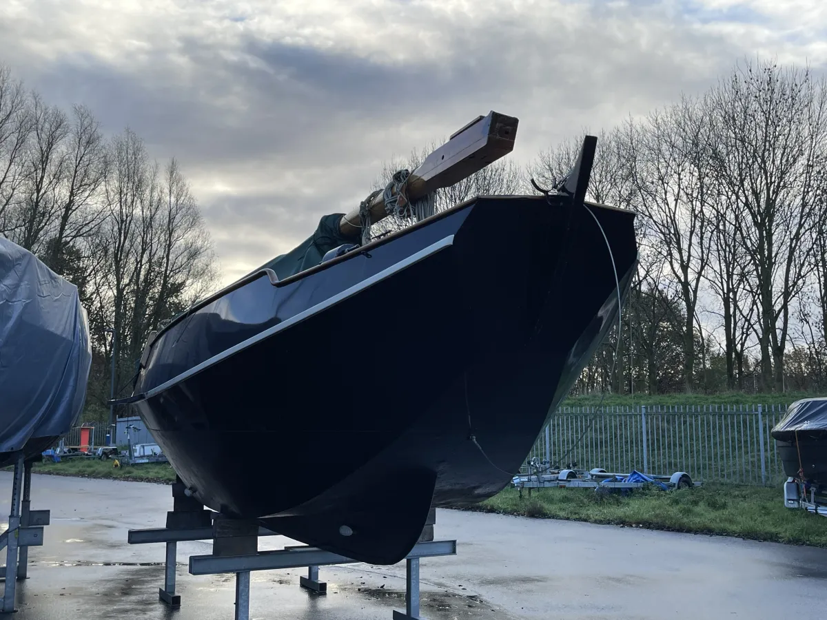 Stahl Segelboot Flachbodenboot Zeeschouw