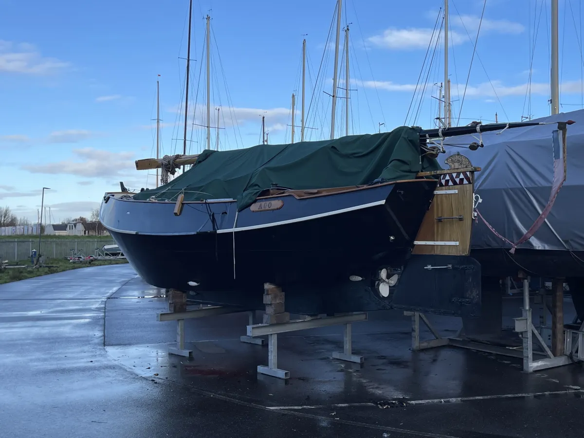Stahl Segelboot Flachbodenboot Zeeschouw