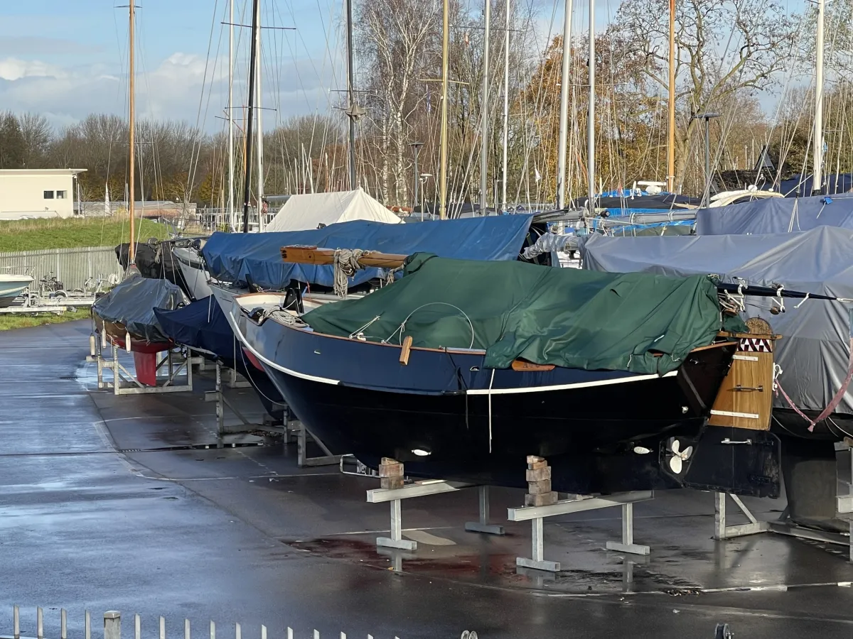 Stahl Segelboot Flachbodenboot Zeeschouw